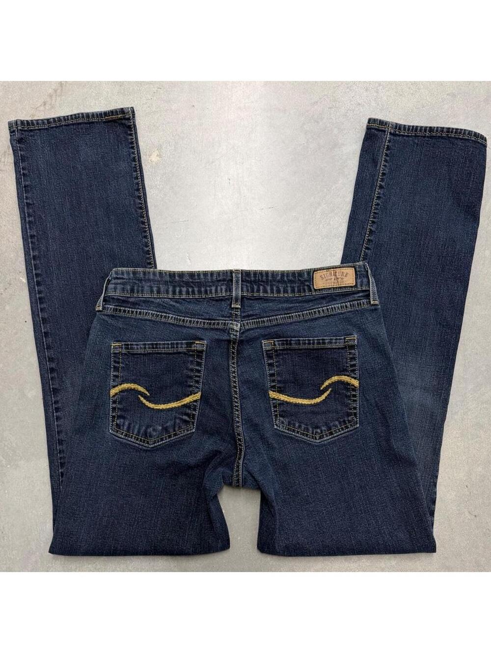 Y2K Signature by Levi Strauss Women's Mid Rise Straight Jeans Size 8 Medium